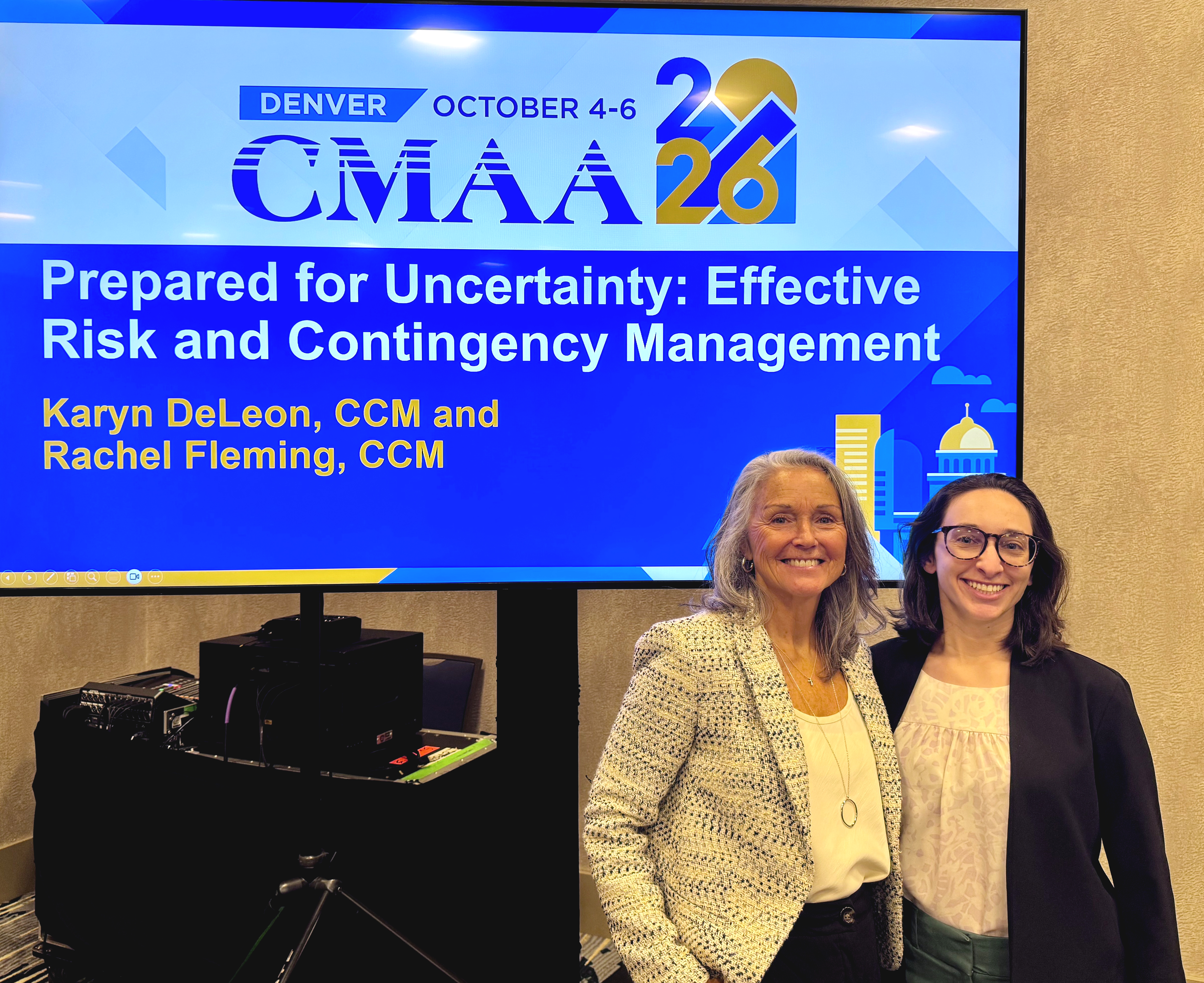 Karyn deLeon and Rachel Fleming at CMAA 2026