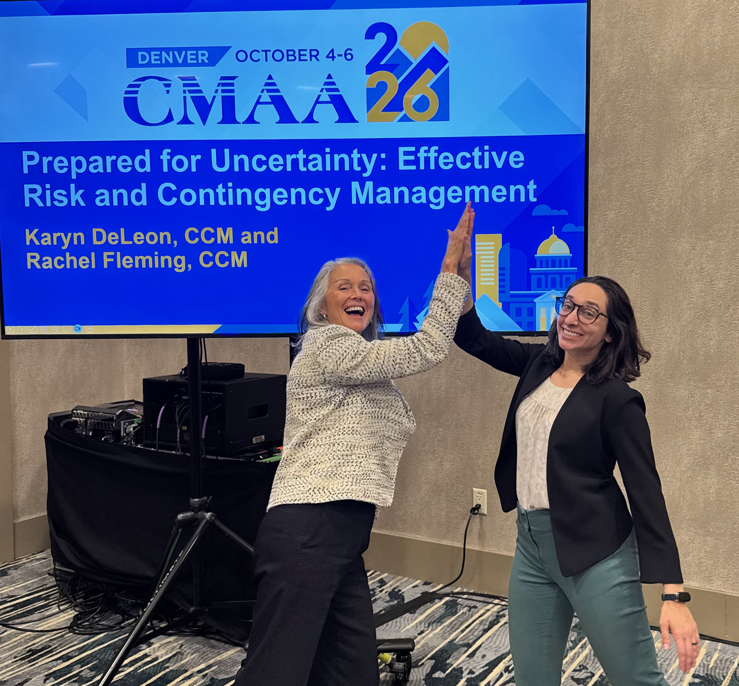 Karyn deLeon and Rachel Fleming at CMAA 2026